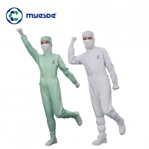 三连体无尘服-斜灰丝款